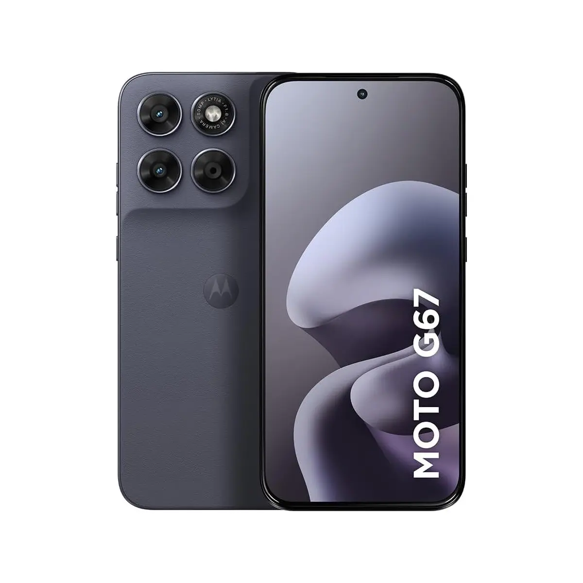 Smartphone Motorola Moto G67 5G - 256GB 12GB (4GB RAM + 8GB RAM Boost) camera 50MP Sony Lytia 600, tela 1.5K extreme Amoled 120hz, ultrarresistente - Chumbo