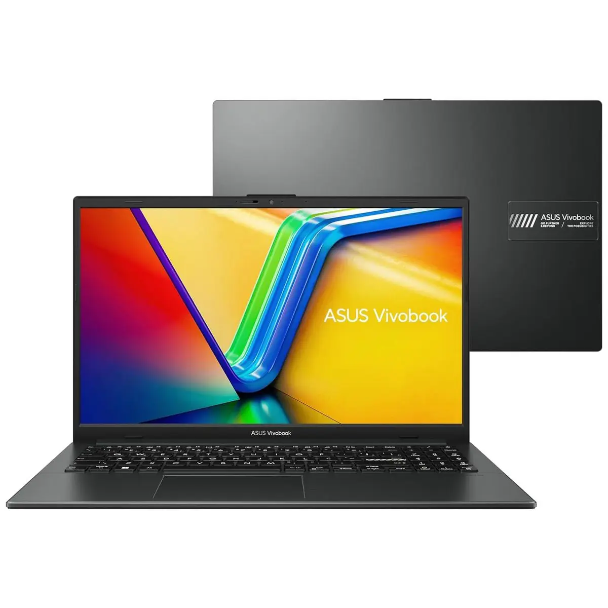 Notebook ASUS VivoBook Go 15, AMD RYZEN 5 7520U, 8GB, 512GB SSD, KeepOS, Tela 15,6" FHD, Mixed Black - E1504FA-NJ732